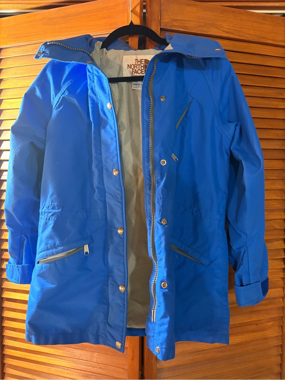 The North Face Made in USA Vintage GORE-TEX Royal Blue Waterproof Jacket